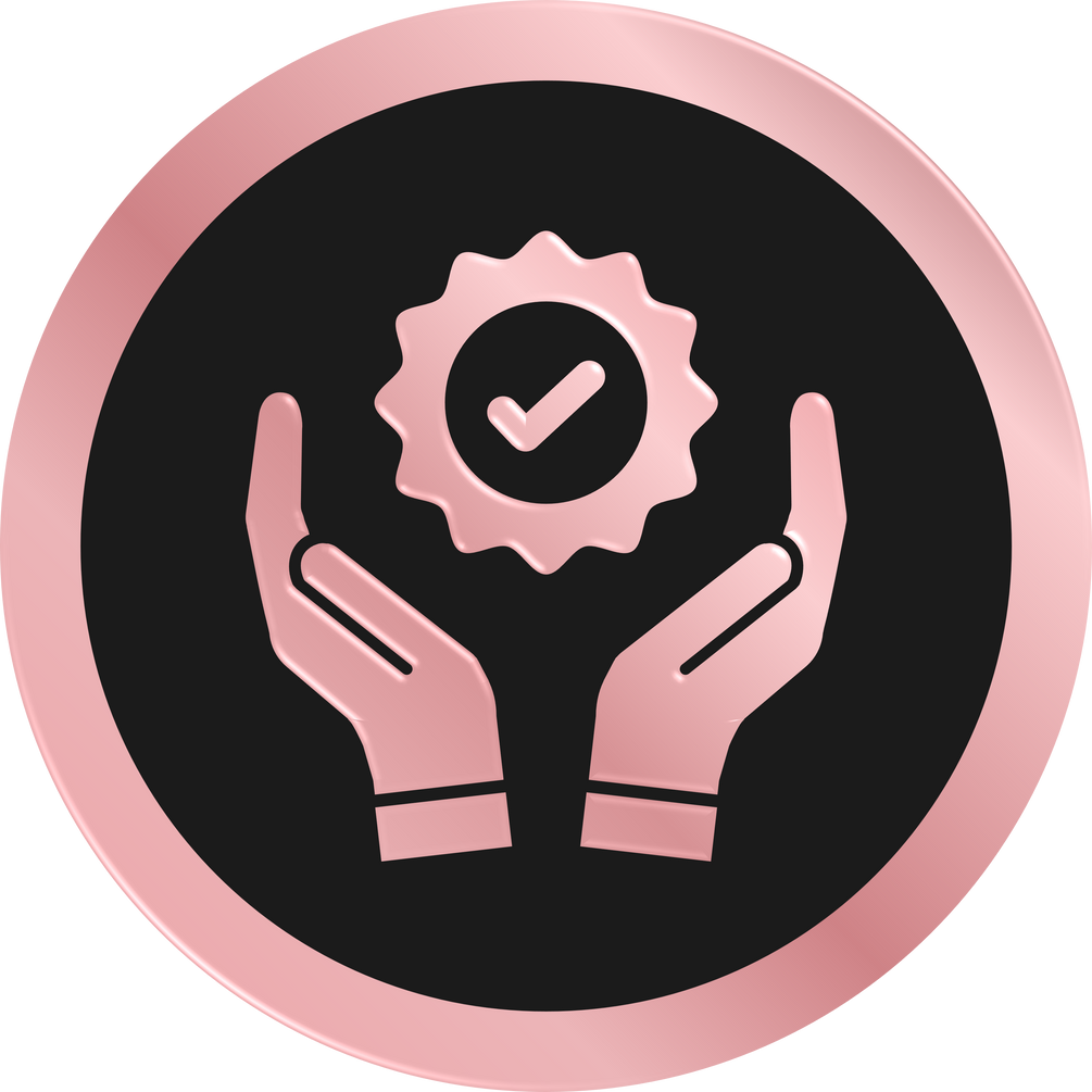Rose Gold Guarantee Icon